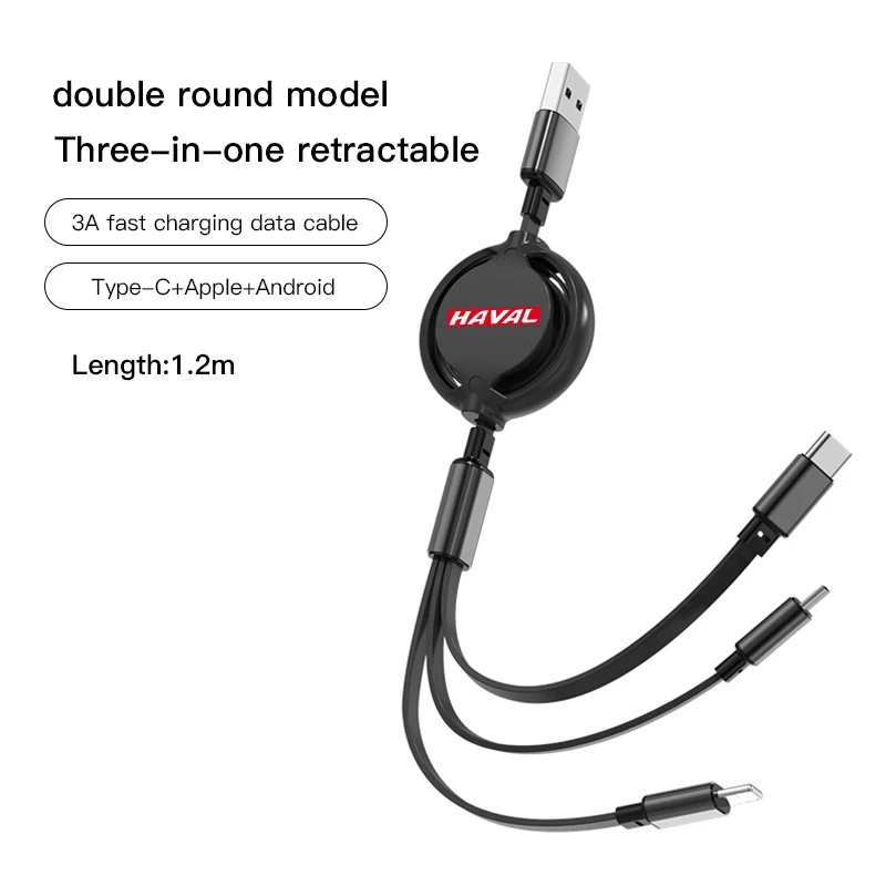 Micro Usb Cable - Cable de carga rápida retráctil 3