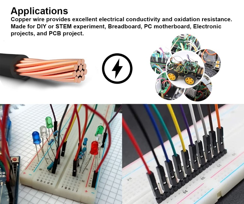 Kit de cables de puente tipo c - Jumper Wire Kit reseña y precio