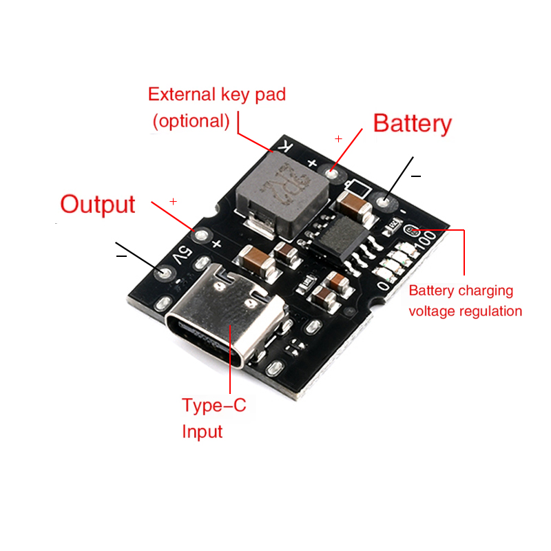 Convertidor de refuerzo USB ti - Li Ion Charger Module reseña y precio