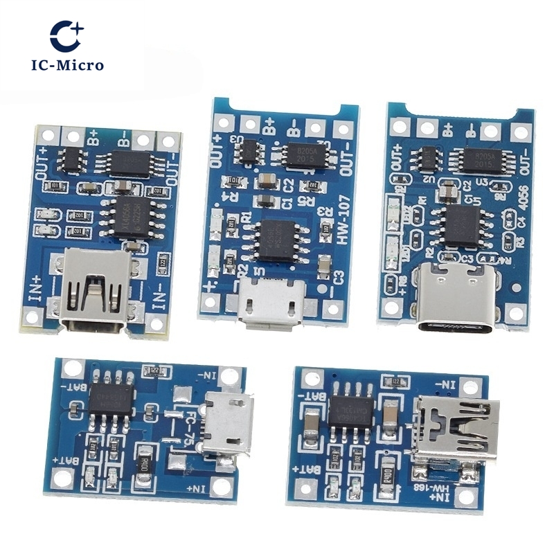 1/5 Uds 5V 1A Micro/tipo-c/Min - Tp4056 Module reseña y precio