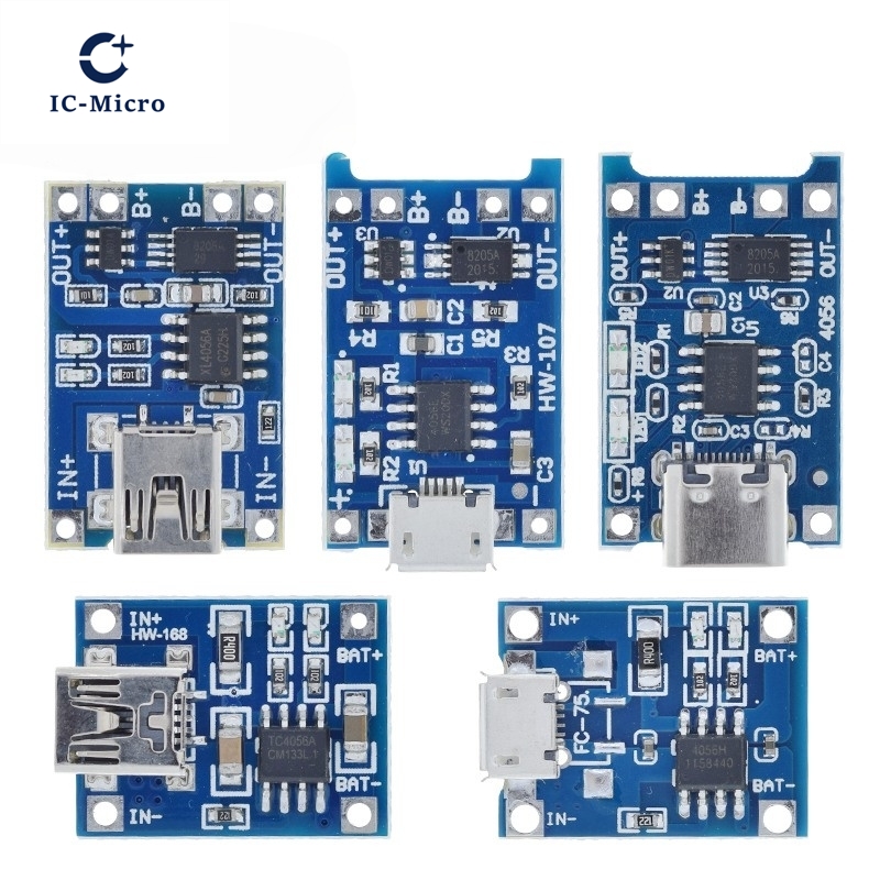 1/5 Uds 5V 1A Micro/tipo-c/Min - Tp4056 Module reseña y precio