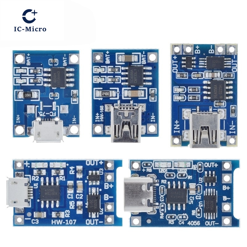 1/5 Uds 5V 1A Micro/tipo-c/Min - Tp4056 Module reseña y precio