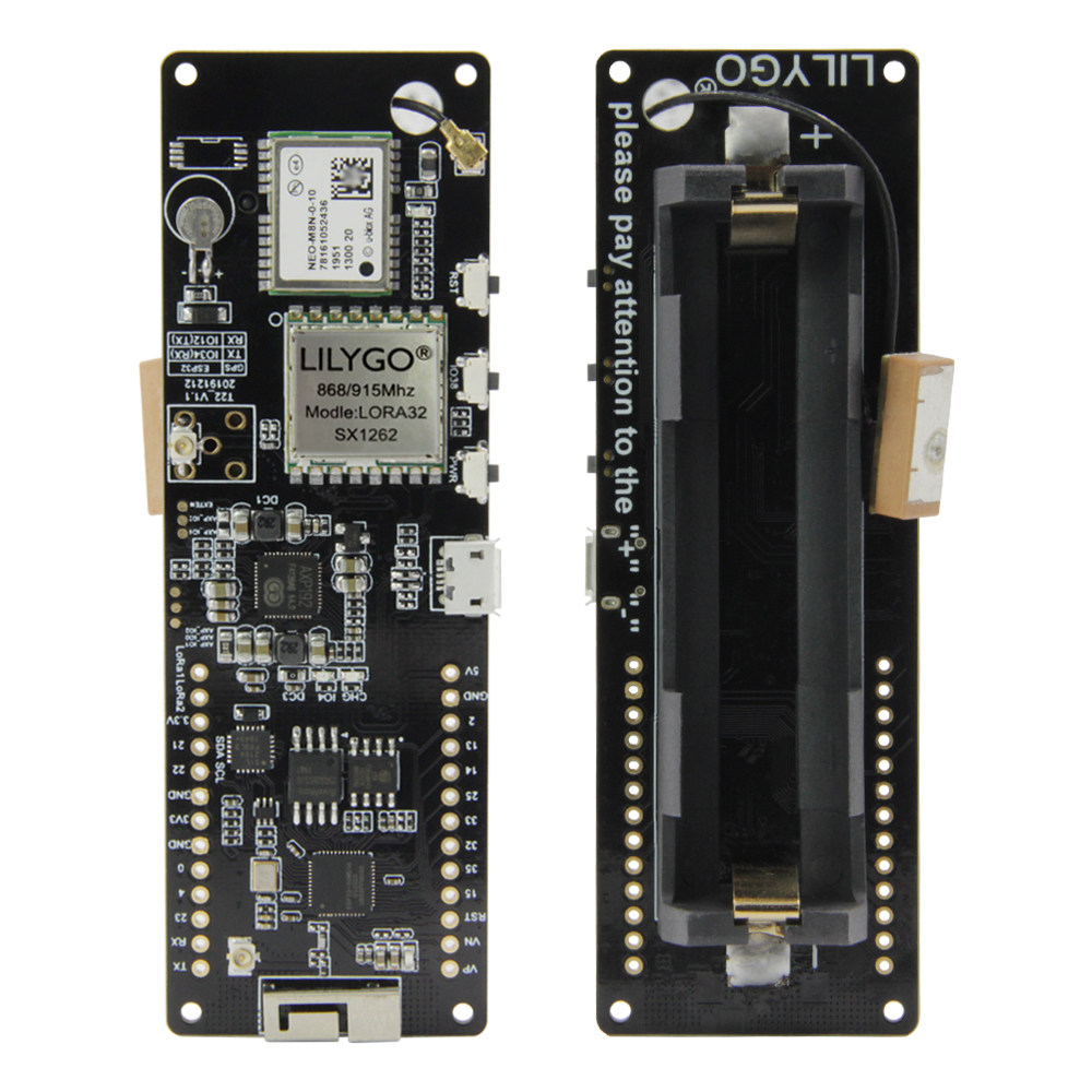 LILYGO T-BEAM V1.2 ESP32 LoRa  - Esp32 Battery Holder Lipo reseña y precio