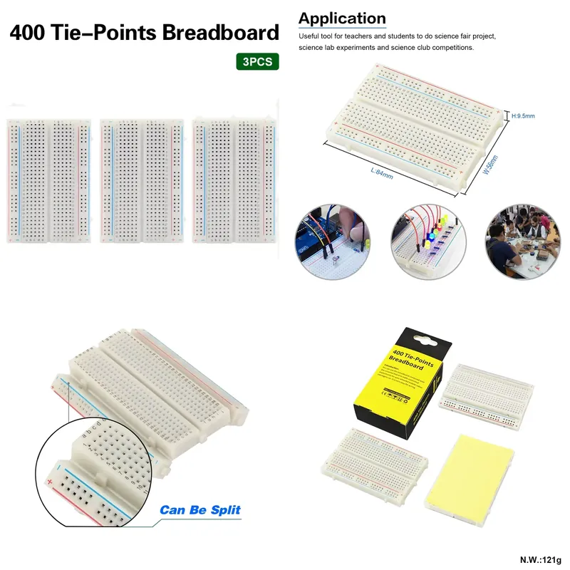 Kit de Placa de Conexiones sin - Breadboard 400 Point reseña y precio