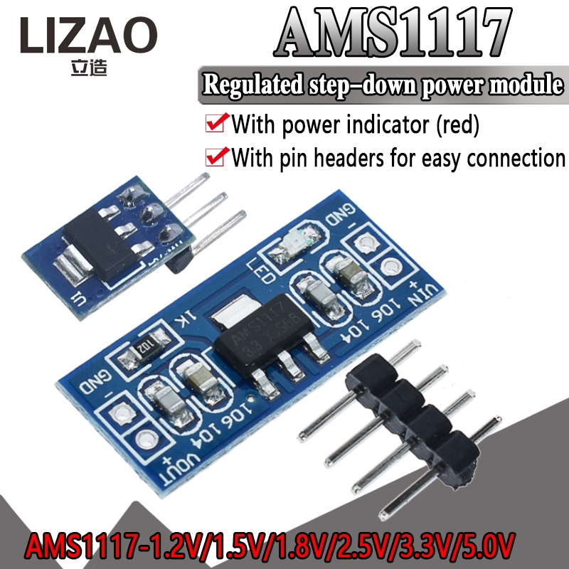 Módulo de alimentación reducto - Ams1117 Module reseña y precio