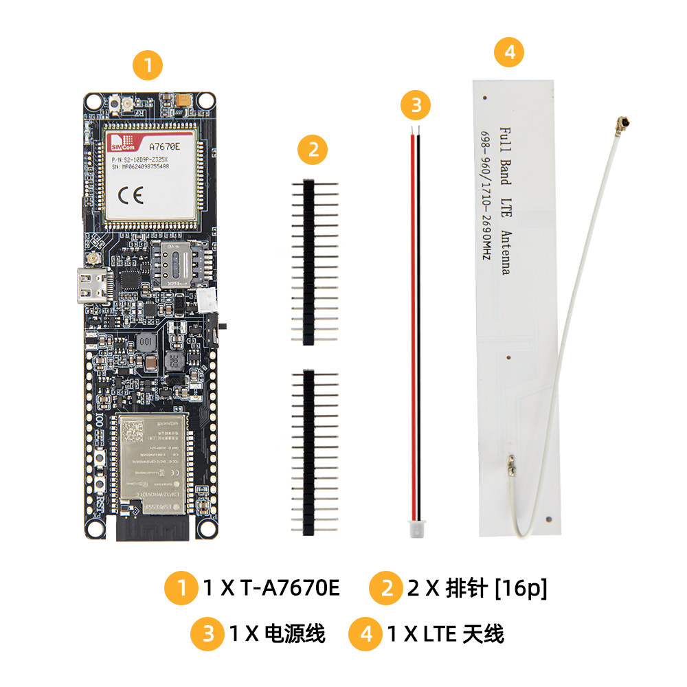 Módulo LILYGO T-A7670E ESP32,  - Esp32 Battery Holder Lipo reseña y precio